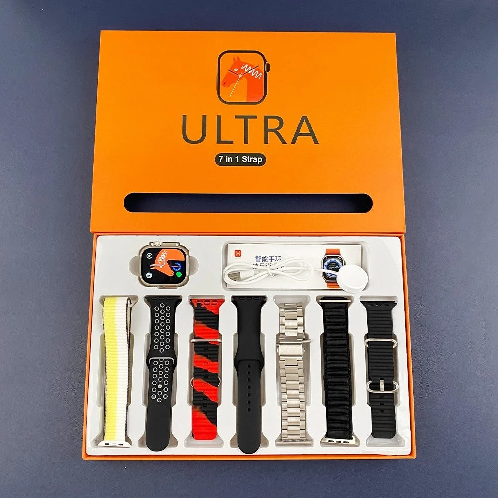 Ultra 2 Smart Watch – 7 in 1 Strap Box | Stylish & Functional | Free Delivery All Over Pakistan