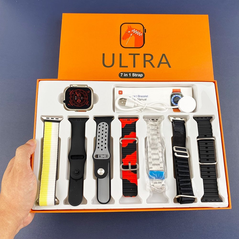 Ultra 2 Smart Watch – 7 in 1 Strap Box | Stylish & Functional | Free Delivery All Over Pakistan