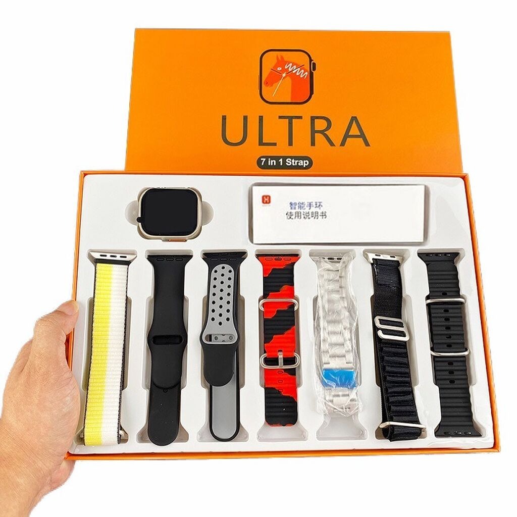 Ultra 2 Smart Watch – 7 in 1 Strap Box | Stylish & Functional | Free Delivery All Over Pakistan