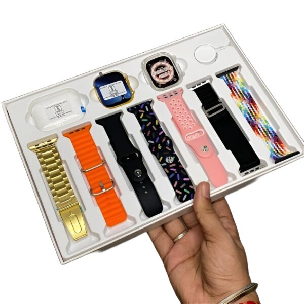 I20 Ultra 2 Max Suit Smart Watch – 10 Straps + Earbuds | 10-in-1 Gift Box | Free Delivery All Over Pakistan